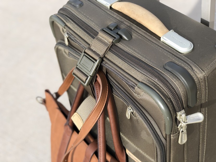 briggs and riley baseline domestic - easily attach your personal item to the front of  the baseline...