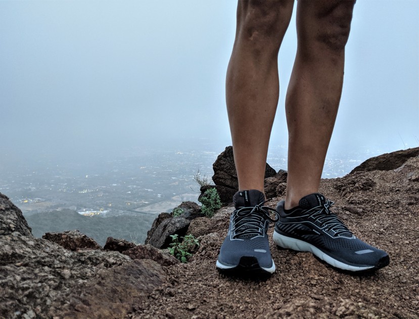 brooks ghost 12 - these heavily padded shoes are pretty great on the heat-release...