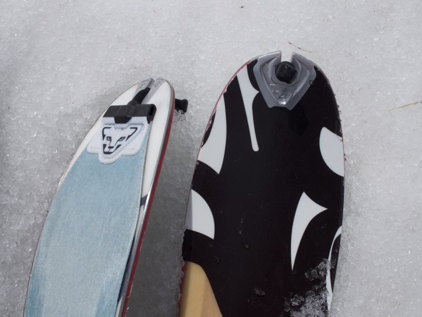 climbing skins - dynafit is just one company that builds skis and skins to work...