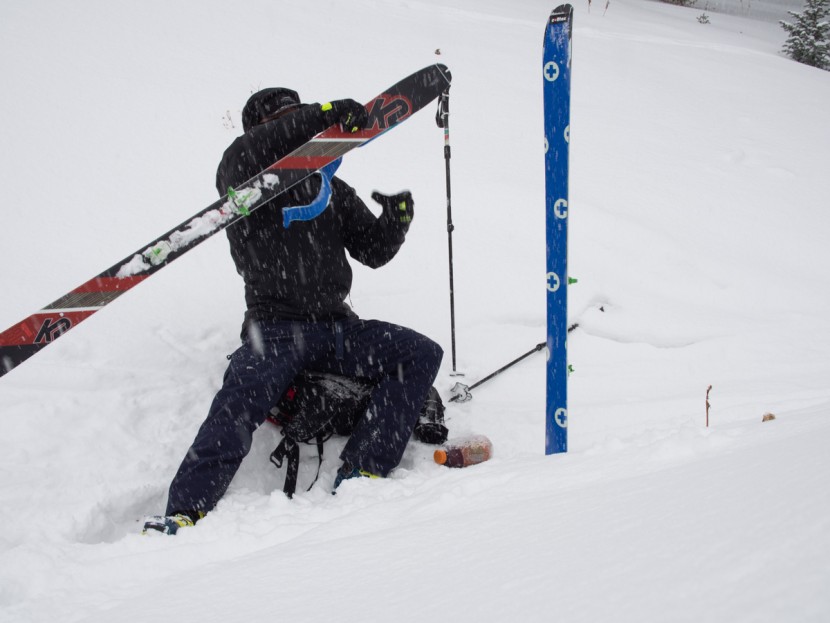 k2 wayback 80 - deep and fresh snow isn't exactly what the k2 is made for, but it...