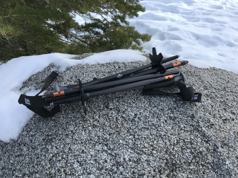 backcountry ski poles - collapsible poles offer the smallest packed size compared to...