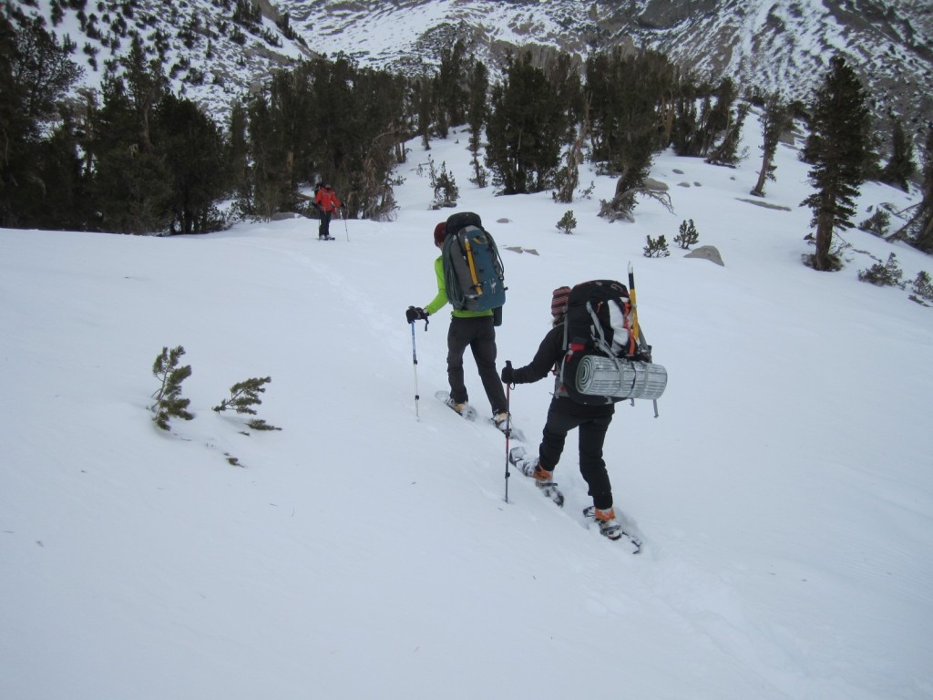 msr revo trail - the revo trail does well in moderate terrain, even with a big pack.