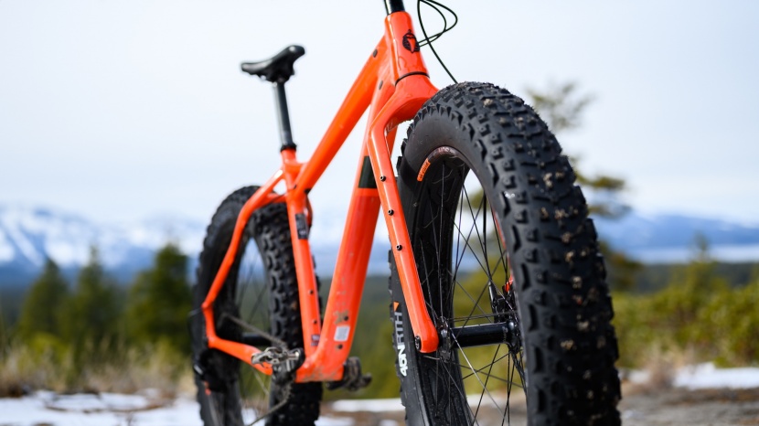 fat bike - fat bike frames have varying amounts of tire clearance.
