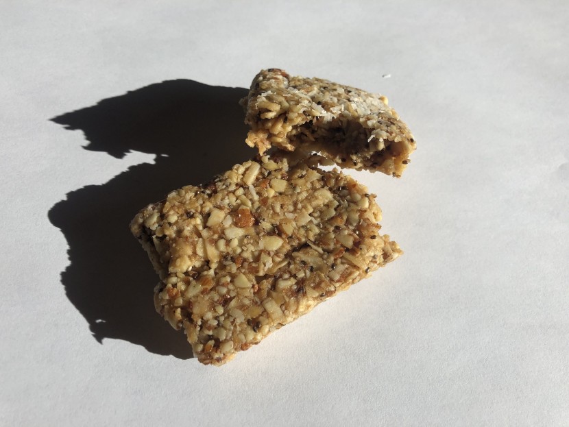 energy bar - taos bakes - toasted coconut and vanilla bean flavor.