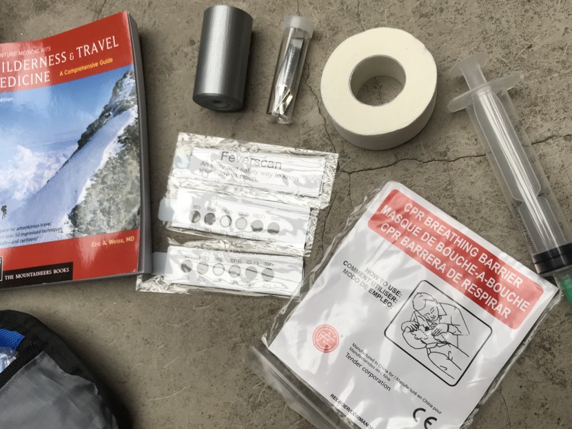 adventure medical kits mountain series explorer - the top-notch book, tape, thermometer strips, cpr barrier, and...