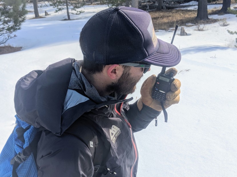 baofeng bf-f8hp - the ptt button was easy to use in big winter gloves, but the rest of...