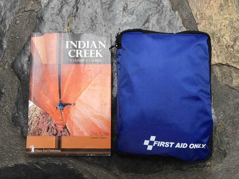 first aid only 299 piece - about the size of a book and fairly thin, this could easily fit in a...