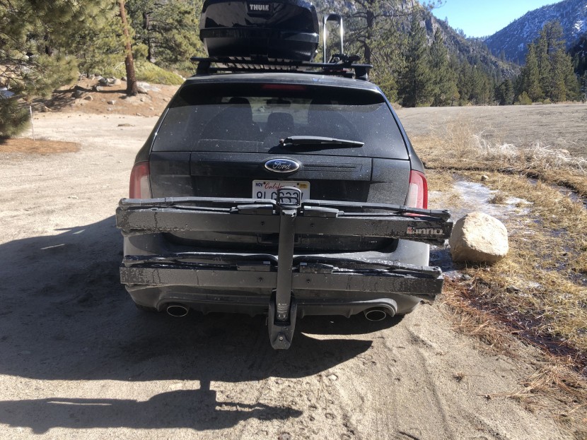 inno tire hold - the tire hold in its folded position.