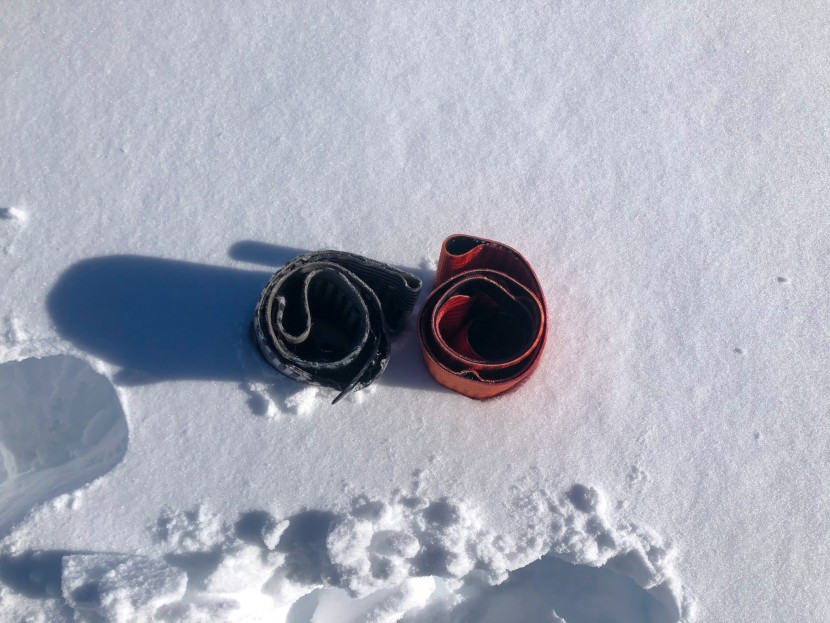 splitboard skins - the carpet material influences the weight, while the attachment...