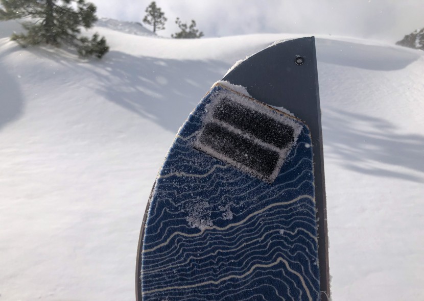 contour hybrid - we poured some water and rubbed snow it the velcro in an attempt to...