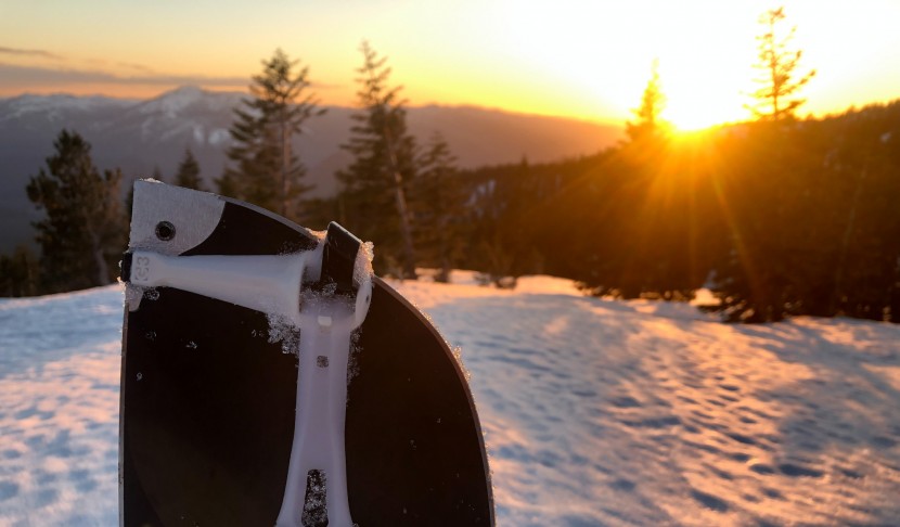 splitboard skins - the unique design of the tail clip on the g3 splitboard+ universal...