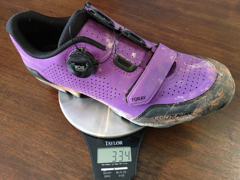 bontrager foray for women - the shoe earns high marks for it's weight weighing 334 grams for a...