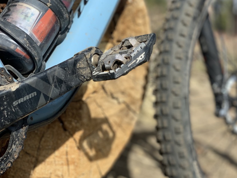 shimano pd-m8120 xt spd - there's a lot to like here but that substantial rear platform is...