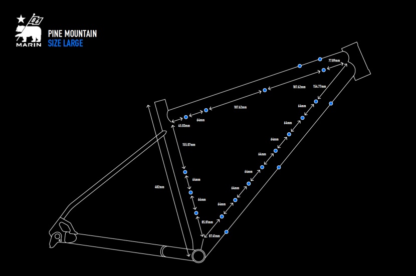 this image shows the placement and spacing of all the bosses on the...