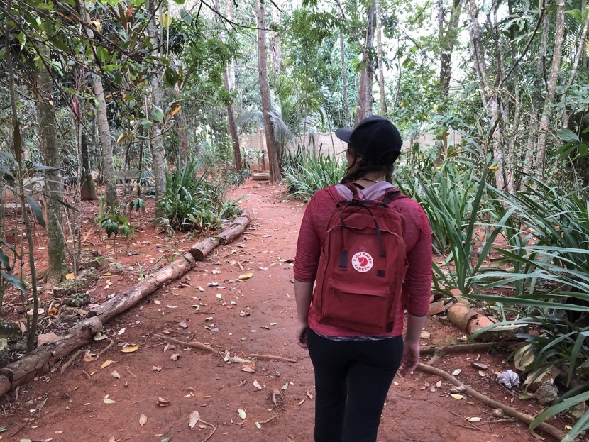 fjallraven kanken 15" - we check out botanical gardens on a rest day from climbing while in...