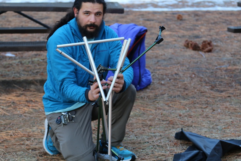 camping cot - setting up and collapsing some of these cots every day will get old...