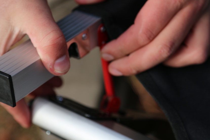 teton sports outfitter xxl - the pivot swing arm makes it much easier to assemble the teton xxl.