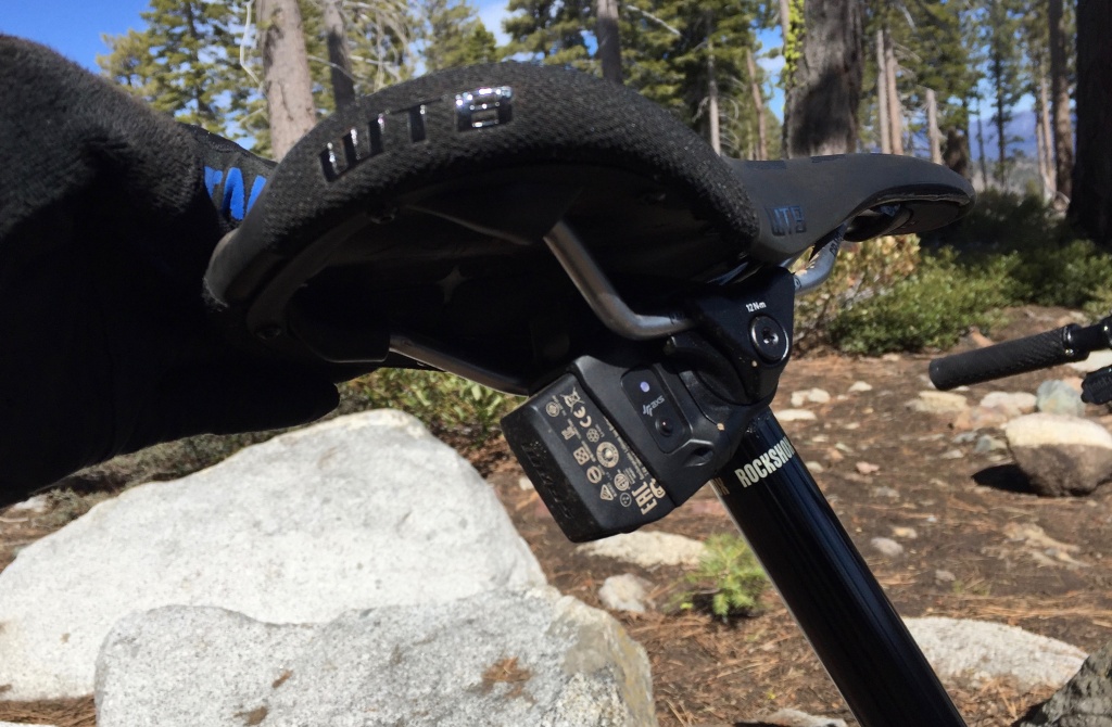 rockshox reverb axs - while this dropper seatpost may be heavy, the lack of cords makes it...