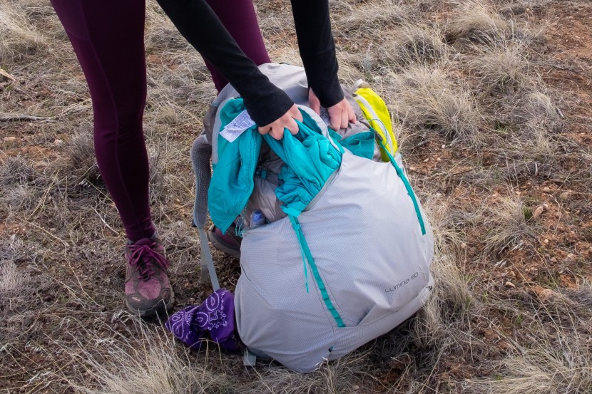 osprey lumina 60 - some models we tested have larger stash pockets but the lumina's is...