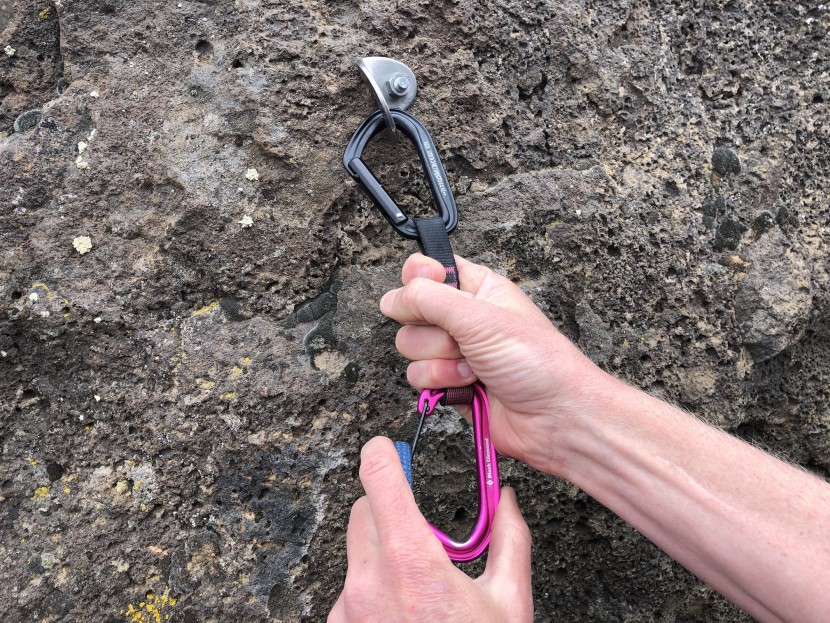 black diamond hotforge hybrid - the sling on this draw is 18mm wide, which provides a pretty decent...