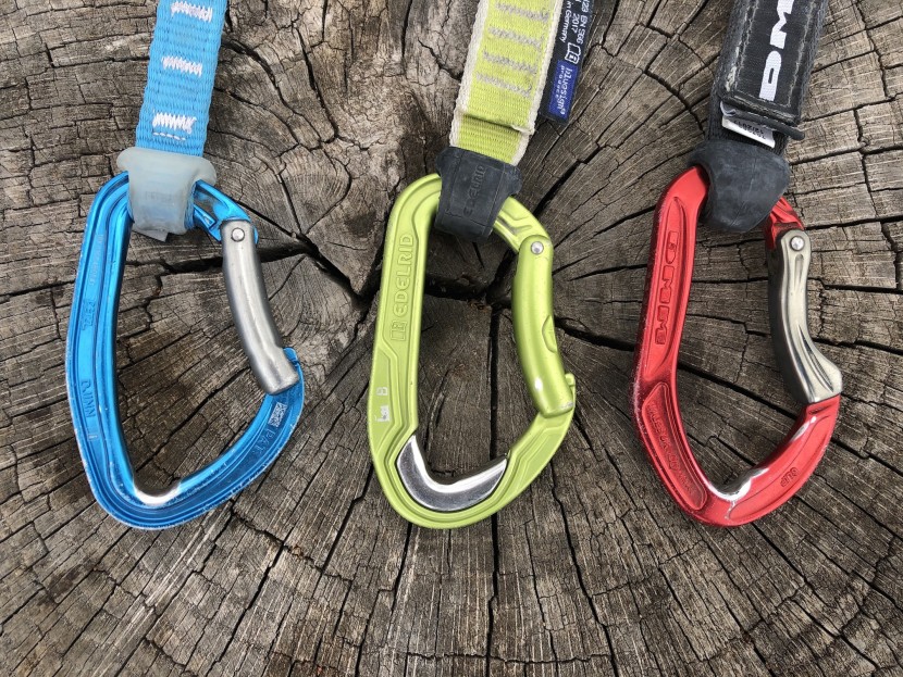 these three carabiners are all excellent examples of the advantages...