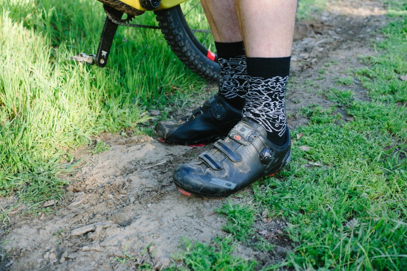 sidi trace 2 - they're not hiking boots, but the polyurethane tread inserts and a...