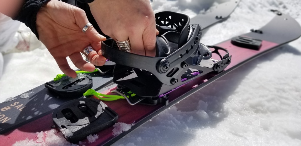 voile speed rail for women - these aren't the lightest bindings we have tested.