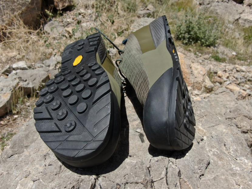 arc'teryx konseal fl - a peek at the outsole of the konseal.