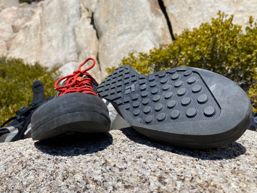 black diamond technician approach - the climbing-centric outsole of the technician has more climbing...