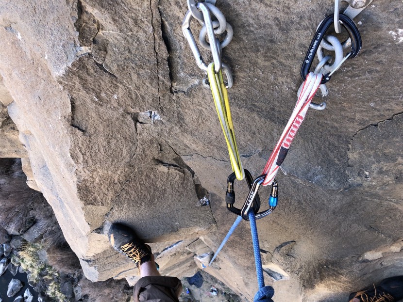 black diamond hotforge screwgate - comparing the two full-sized offset-d's by using them to set up a...