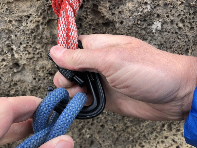 black diamond liteforge screwgate - this tiny locker is large enough to hold a single knot, such as a...