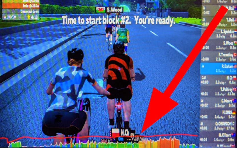 elite direto x - we did get a lot of power and cadence bouncing with the direto x.