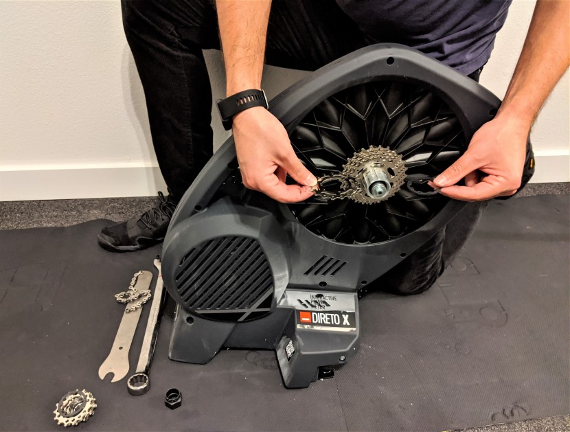 spacers go between the flat cogs in your cassette and before you...