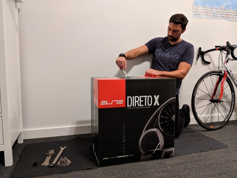 elite direto x - we start from the unboxing. cut away from your body!