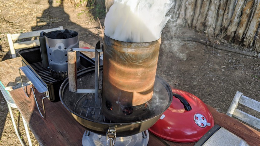 cuisinart portable charcoal - great airflow during charcoal lighting, but less-than-ideal when it...