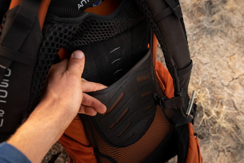 osprey aether ag 60 - the shoulder harness is easily adjustable to accommodate different...