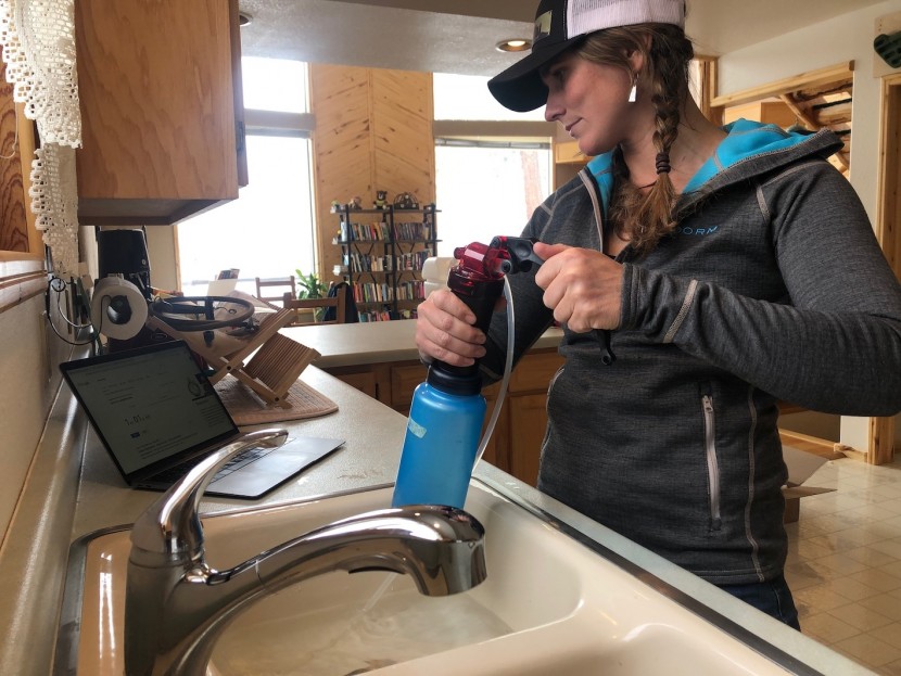 msr miniworks ex - testing treatment time at home while pumping over 40 liters of...