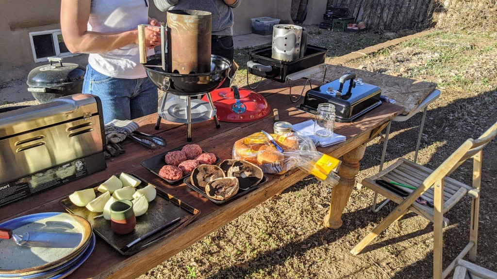 portable grill - lining up grills side-by-side to test the backyard ultra-classics...