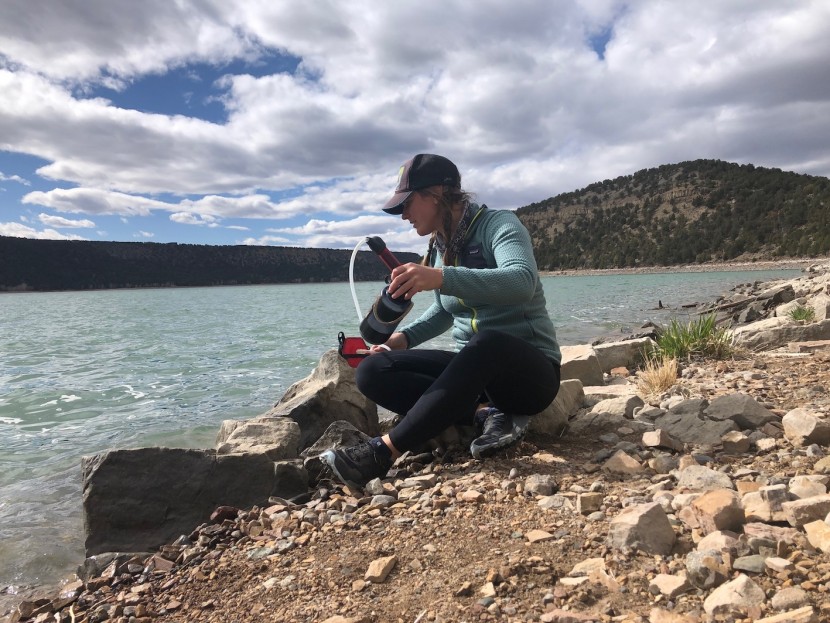 we found a comfy spot. now we're ready to throw the prefilter float...