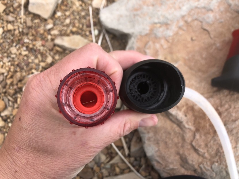 msr hyperflow microfilter - these are both loaded in the "filter" positions.