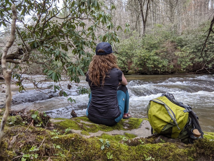 fjallraven abisko trekking tight for women - we never hesitated to grab a seat in these reinforced trekking tights.