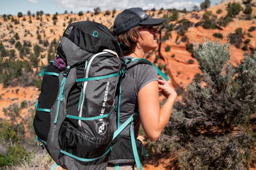 backpacking chair - not to say that you should, but you can fit the chair into the side...