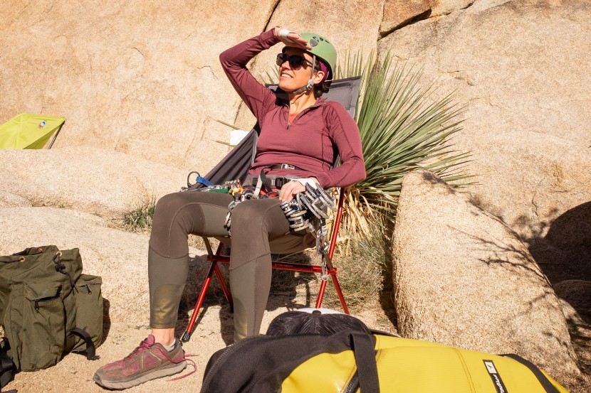 if you are going to plop down in a backpacking chair with a full...