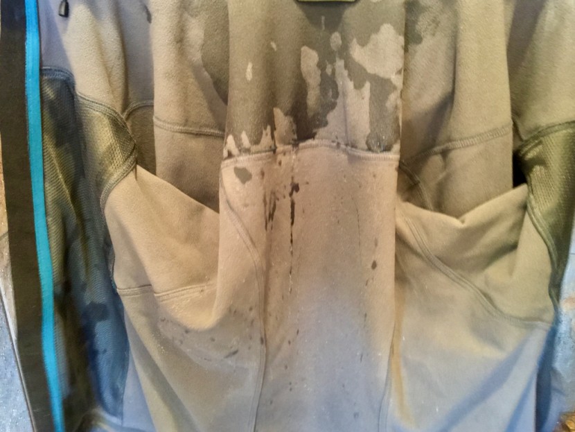 arc'teryx gamma mx hoody for women - after 4 minutes in the shower, the gamma mx showed only minimal...