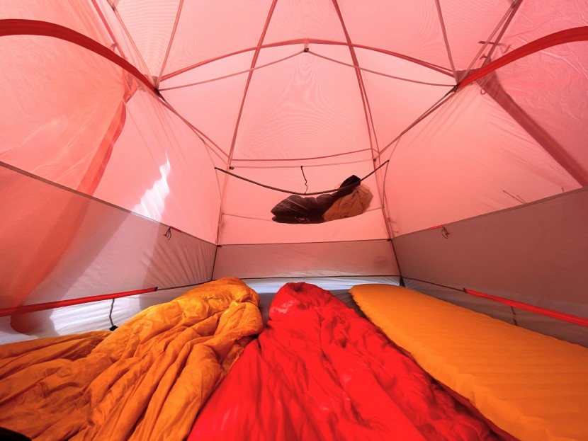 big agnes copper spur hv ul3 - there is just enough room to fit three in this tent, though it could...