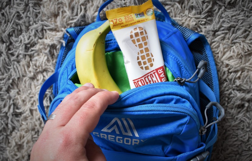 gregory endo 15l - the convenient top zipper pocket is a handy spot to stash snacks...
