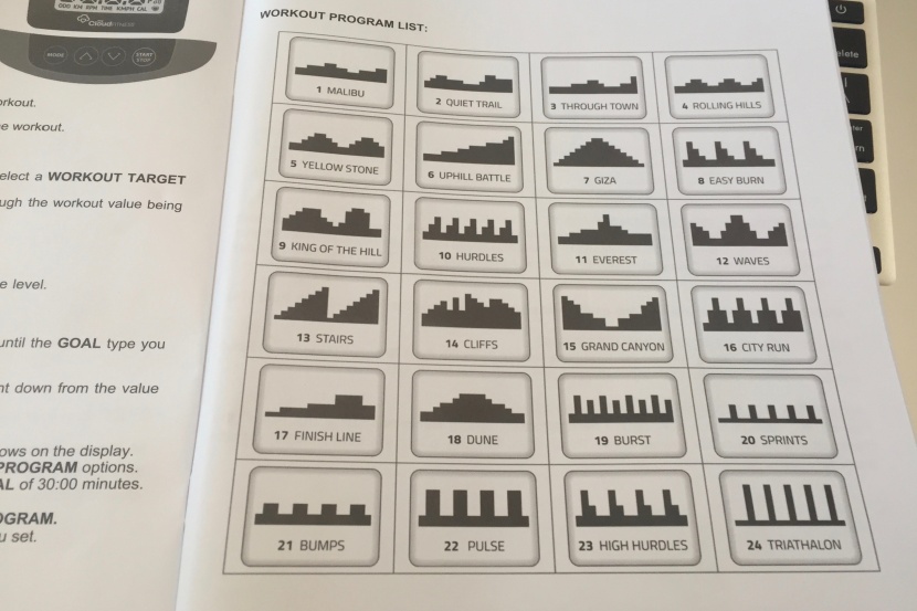 exerpeutic exerwork 2000i folding exercise desk bike - with a huge resistance range and 24 course profile programs, you can...