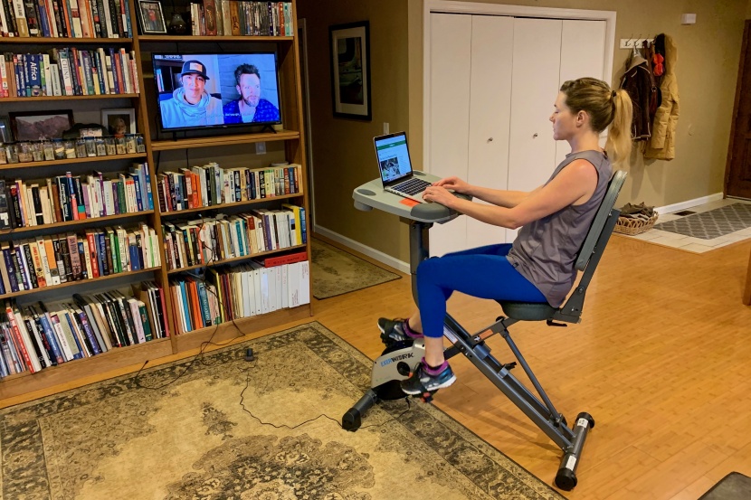 exerpeutic exerwork 2000i folding exercise desk bike - whether you're just looking to step up your multi-tasking game or...