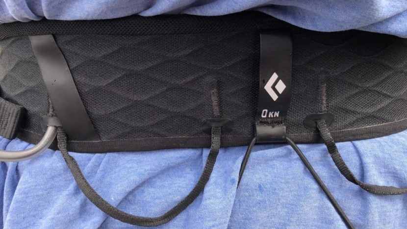 climbing harness - you can see the cross-hatched pattern of the airnet on the inside of...