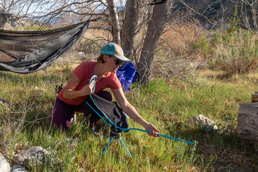 helinox swivel camp chair - every dang time. you assemble the poles, go to attach one side of...